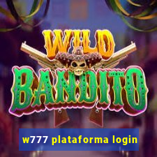 w777 plataforma login